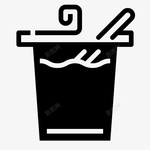 酸奶食品和饮料固体图标svg_新图网 https://ixintu.com 酸奶 食品和饮料固体