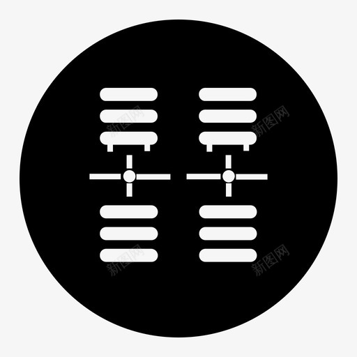数据库服务器大数据通信图标svg_新图网 https://ixintu.com 分布式数据库 大数据 大数据圈 数据交换 数据库服务器 通信 链接数据库