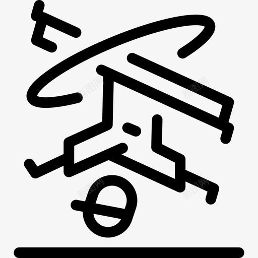 霹雳舞普通艺术直线舞图标svg_新图网 https://ixintu.com 普通艺术 直线舞 霹雳舞