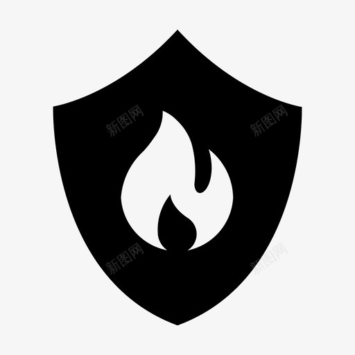 消防安全灾难消防员图标svg_新图网 https://ixintu.com 消防员 消防安全 火焰 灾难 盾牌