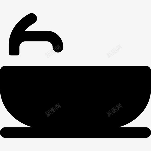 水槽浴室填充图标svg_新图网 https://ixintu.com 水槽 浴室填充图标