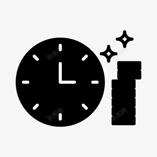 时间业务财务图标svg_新图网 https://ixintu.com 业务 启动 时间 营销 财务 销售