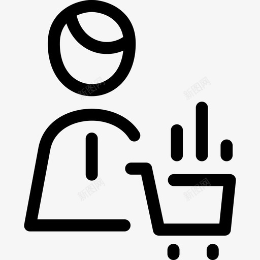 营销经理工人和专业人士直系图标svg_新图网 https://ixintu.com 工人和专业人士 直系 营销经理