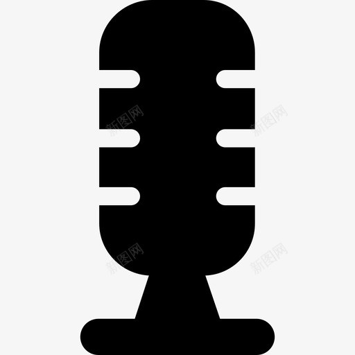 麦克风技术媒体和声音图标svg_新图网 https://ixintu.com 媒体和声音 技术 麦克风