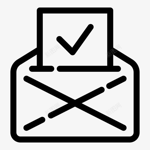 电子邮件商务支票图标svg_新图网 https://ixintu.com 保护 保险箱 商务 支票 支票批准 电子邮件 通信