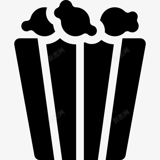 爆米花食物马戏团馅料图标svg_新图网 https://ixintu.com 爆米花 食物 马戏团馅料