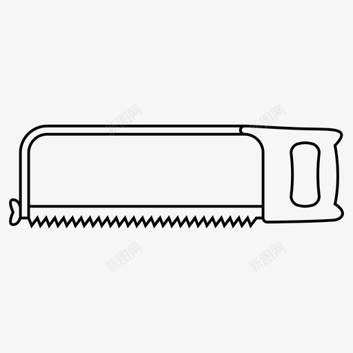 锯建造工艺图标svg_新图网 https://ixintu.com 工具 工艺 建造 锯