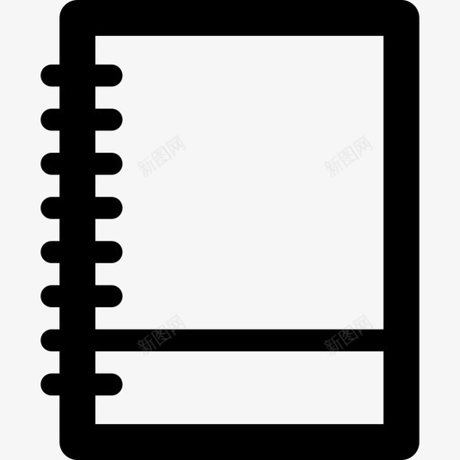 日记最小学校直线图标svg_新图网 https://ixintu.com 日记 最小学校 直线