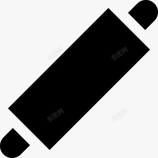 擀面杖固体食物和餐厅元素填充图标svg_新图网 https://ixintu.com 固体食物和餐厅元素 填充 擀面杖