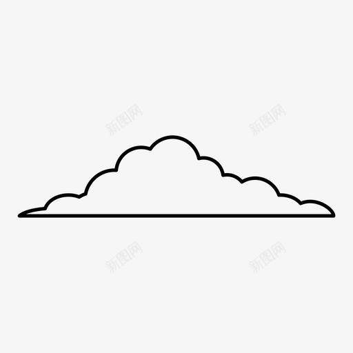 云预报天气图标svg_新图网 https://ixintu.com 云 天气 预报