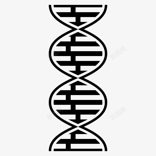 dna科学结构图标svg_新图网 https://ixintu.com dna 科学 科学01固体 结构