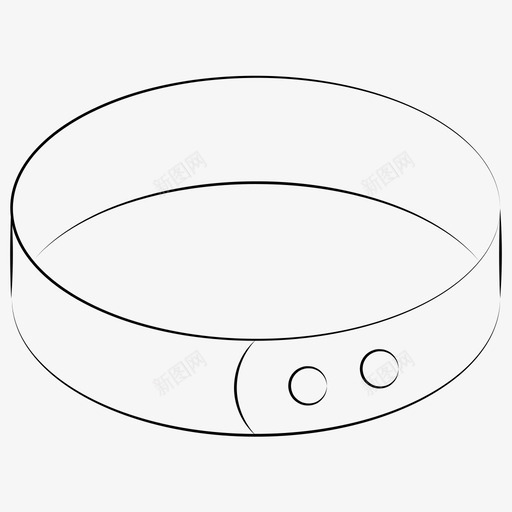 狗项圈皮带狗带图标svg_新图网 https://ixintu.com 宠物带 手绘宠物 狗带 狗项圈 皮带