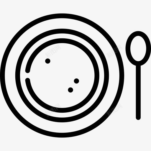 汤冬季必备品线性图标svg_新图网 https://ixintu.com 冬季必备品 汤 线性
