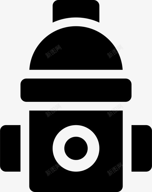 消防栓街道水图标svg_新图网 https://ixintu.com 基础设施和建筑填充 水 消防栓 街道