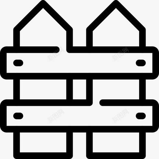 住宅区围墙图标svg_新图网 https://ixintu.com 住宅区 围墙