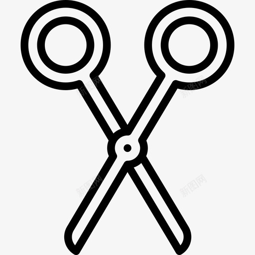 剪刀木工diy工具线状图标svg_新图网 https://ixintu.com 剪刀 木工diy工具 线状