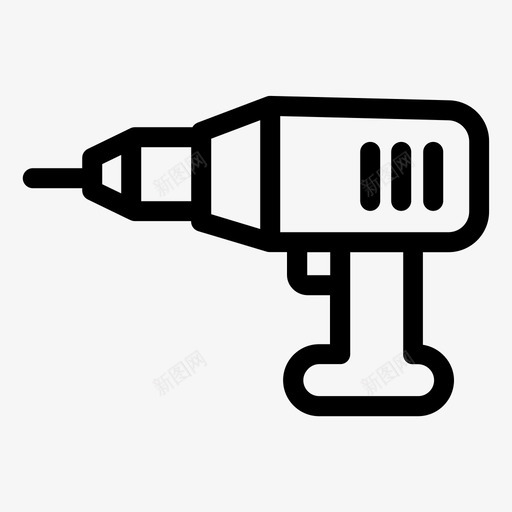 钻机施工钻孔图标svg_新图网 https://ixintu.com 工具 施工 钻孔 钻机