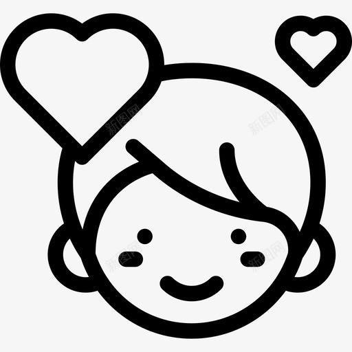 恋爱中的男孩形状圣瓦伦丁节的直线图标svg_新图网 https://ixintu.com 圣瓦伦丁节的直线 形状 恋爱中的男孩