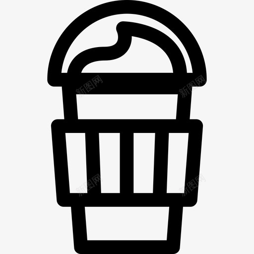 外卖咖啡咖啡杯直系图标svg_新图网 https://ixintu.com 咖啡杯 外卖咖啡 直系