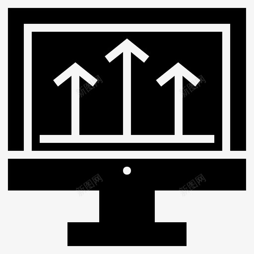 工作电脑办公电脑商务电脑图标svg_新图网 https://ixintu.com 办公电脑 商务电脑 增加利润 工作电脑