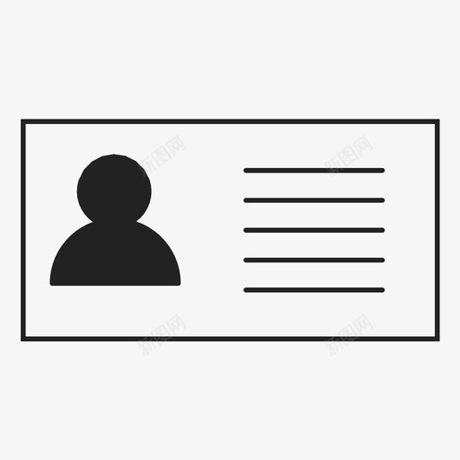证件卡证图标svg_新图网 https://ixintu.com 卡 证 证件 驾照