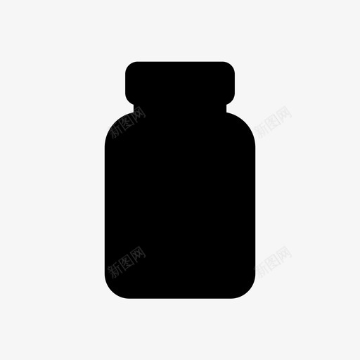 瓶子药品医疗保健图标svg_新图网 https://ixintu.com 保健 医疗保健 瓶子 维生素 药丸 药品