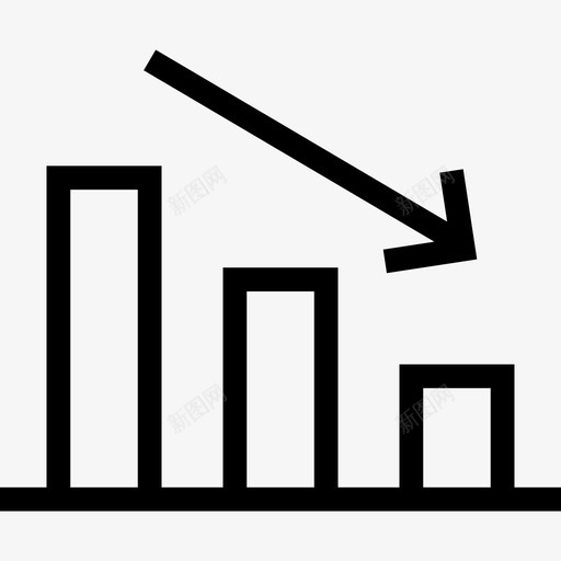 减少财富商业商业研究图标svg_新图网 https://ixintu.com 减少财富 商业 商业研究