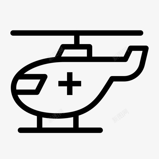 医疗护理疏散图标svg_新图网 https://ixintu.com 医疗 医疗援助 护理 疏散 直升机 紧急 运输