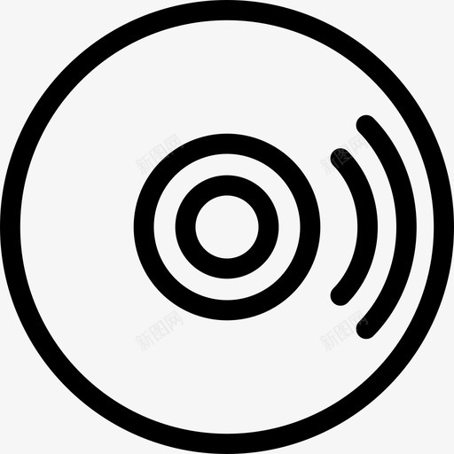 CD音乐和多媒体线性线性图标svg_新图网 https://ixintu.com CD 线性 音乐和多媒体线性