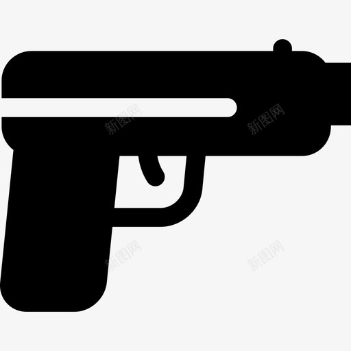 手枪武器军械图标svg_新图网 https://ixintu.com 军械 手枪 武器