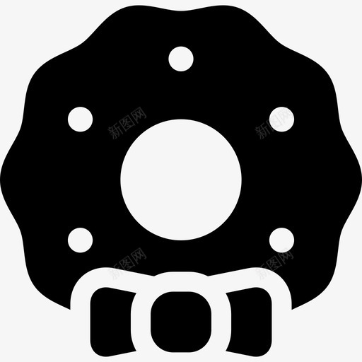 花环节日充满图标svg_新图网 https://ixintu.com 节日充满 花环