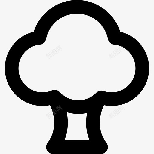 树木生态和循环利用线性图标svg_新图网 https://ixintu.com 树木 生态和循环利用 线性