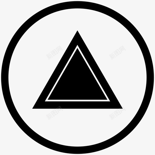 三角形山向上图标svg_新图网 https://ixintu.com 三角形 向上 山