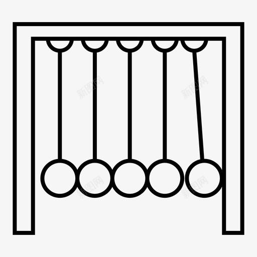 平衡球摇篮图标svg_新图网 https://ixintu.com 学校 平衡 摇篮 牛顿 球