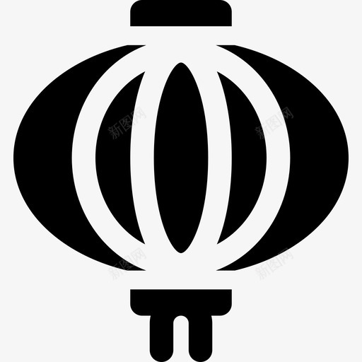 中国新年灯新年中国实心填充图标svg_新图网 https://ixintu.com 中国新年灯 填充 新年中国实心