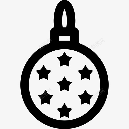 圣诞饰品假日系列直线型图标svg_新图网 https://ixintu.com 假日系列 圣诞饰品 直线型