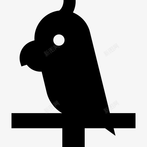 鹦鹉动物宠物店填充图标svg_新图网 https://ixintu.com 动物 宠物店填充 鹦鹉