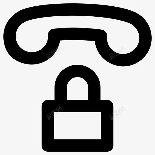 电话安全工具粗体圆形图标svg_新图网 https://ixintu.com 安全工具 电话 粗体圆形