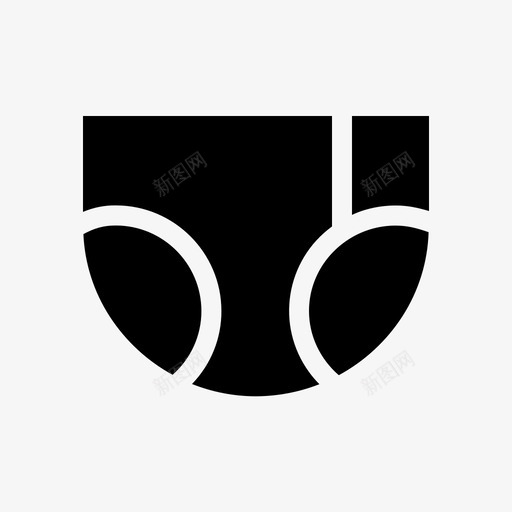 干净的尿布宝贝图标svg_新图网 https://ixintu.com 宝贝 干净的尿布