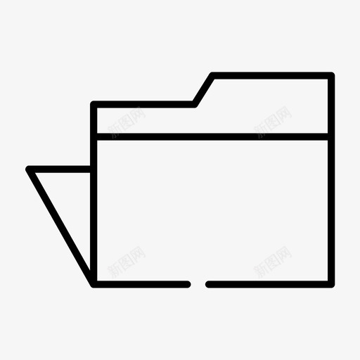 文件夹文件模型图标svg_新图网 https://ixintu.com 办公室 工作表 文件 文件夹 模型 通用用户界面1间隙薄
