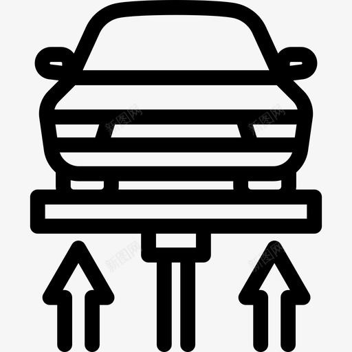 自动升降汽车修理直线式图标svg_新图网 https://ixintu.com 汽车修理 直线式 自动升降