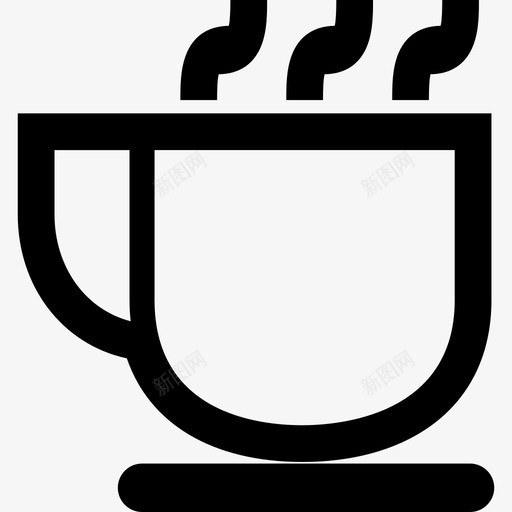 咖啡蒸汽咖啡杯子图标svg_新图网 https://ixintu.com 厚轮廓 咖啡 咖啡蒸汽 杯子 饮料