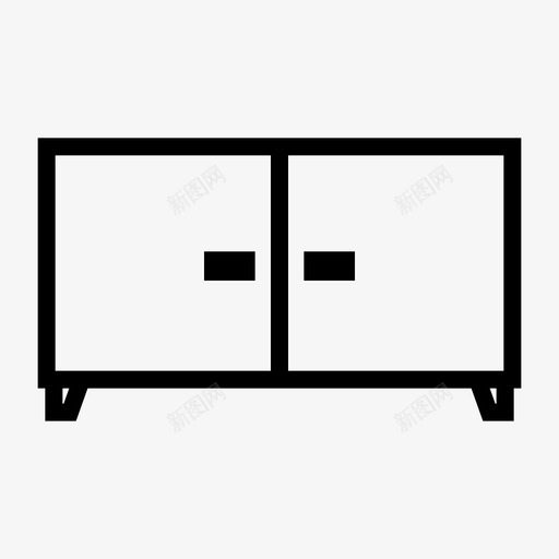 橱柜箱子抽屉图标svg_新图网 https://ixintu.com 室内 家 家用设备粗体 抽屉 橱柜 箱子 衣柜