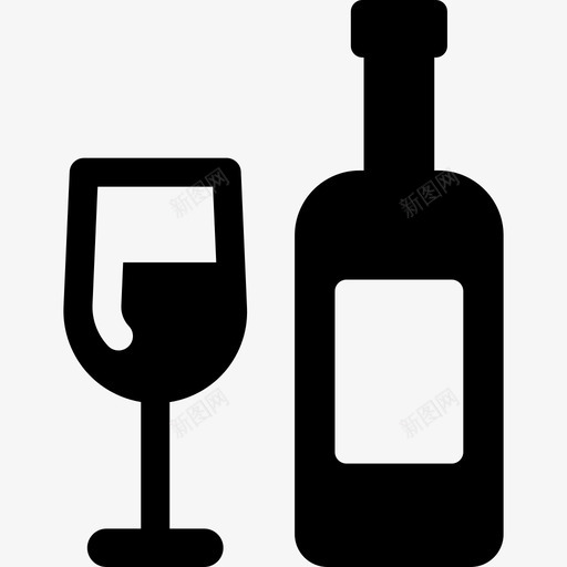 酒食物感恩节的食物图标svg_新图网 https://ixintu.com 感恩节的食物 酒 食物
