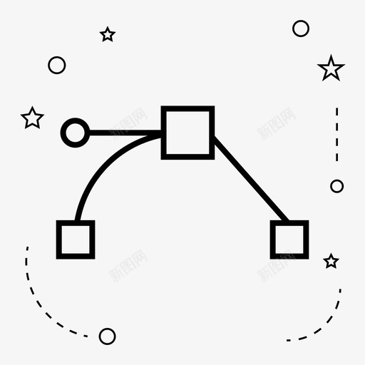 锚路径点图标svg_新图网 https://ixintu.com 点 设计 路径 锚