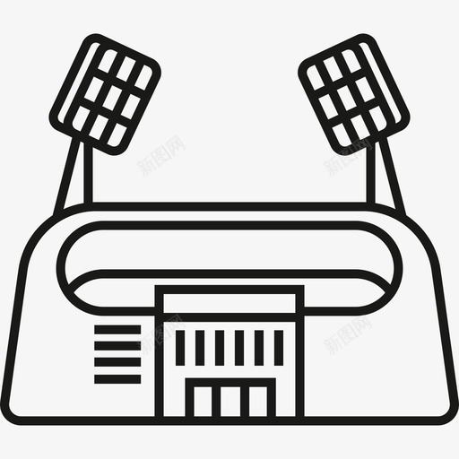 体育场建筑物城市家具图标svg_新图网 https://ixintu.com 体育场 城市家具 建筑物