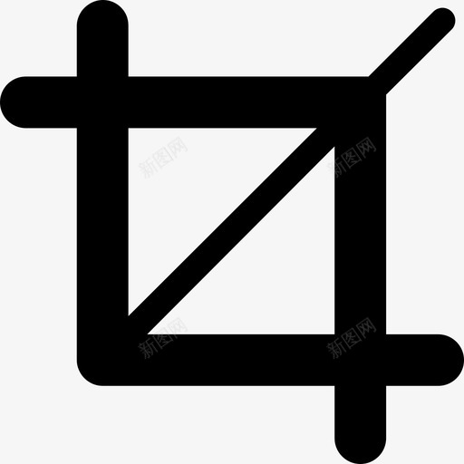 裁剪形状图像编辑器工具图标svg_新图网 https://ixintu.com 图像编辑器工具 形状 裁剪