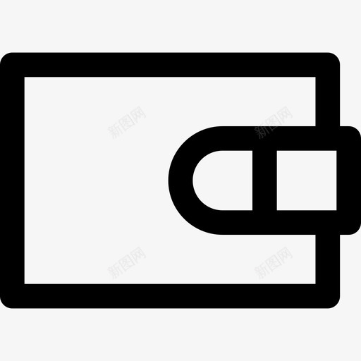 钱包财务直线图标svg_新图网 https://ixintu.com 财务直线 钱包