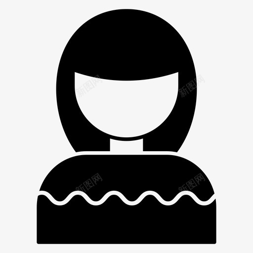女性化身人类图标svg_新图网 https://ixintu.com 人类 化身 女性 用户
