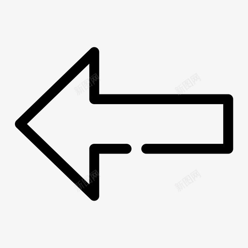 箭头左箭头标记图标svg_新图网 https://ixintu.com 左箭头 指针 标记 点 箭头 通用ui1间隙介质